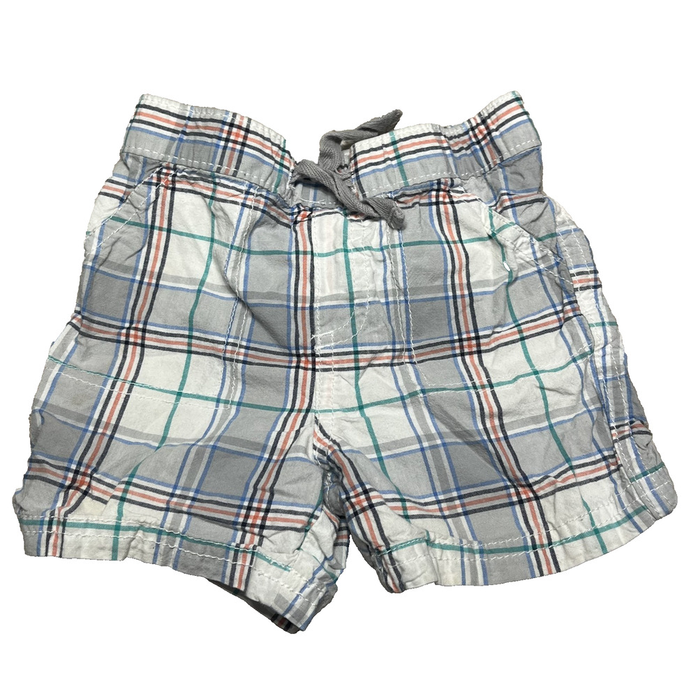 First Impressions Plaid Shorts Baby Boy 18 Months Blue Green